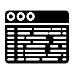 Solid Coding Web icon