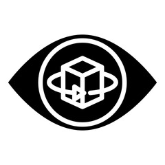 Wall Mural - Solid Eye 360 icon