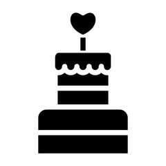 Canvas Print - Solid Valentine Cake icon