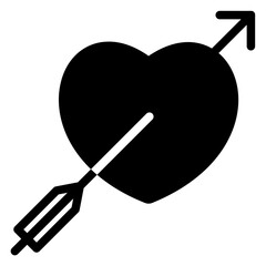 Sticker - Solid Heart arrow icon