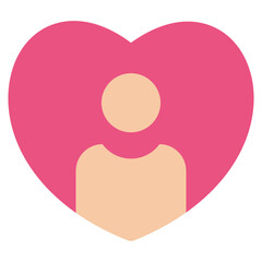 Poster - Flat Heart icon