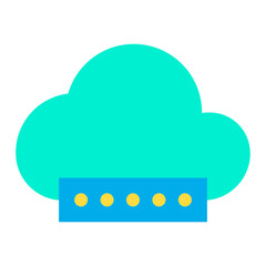 Poster - Flat Cloud Password icon