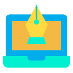 Sticker - Flat Laptop icon