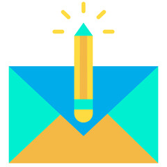 Sticker - Flat Mail icon