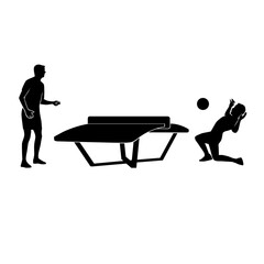 Teqball silhouette