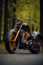Chopper Customized Motorcycle
