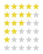 Vector Five Star Rating System
