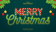 © OreNyee - decorative christmas with decoration editable text effect vector design