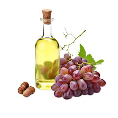 Wall Mural - grapeseed Oil realistic isolated on white background