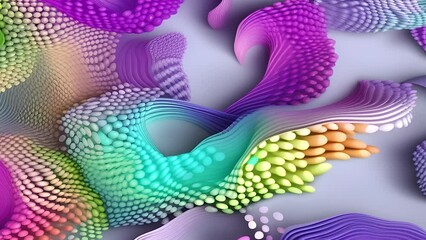 Wall Mural - Abstract colorful holographic animation. Multicolor liquid gradient background. Beautiful gradient texture, Moving abstract multicolored background