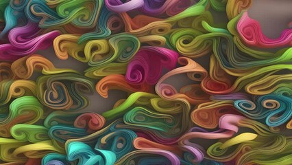 Wall Mural - Abstract colorful holographic animation. Multicolor liquid gradient background. Beautiful gradient texture, Moving abstract multicolored background