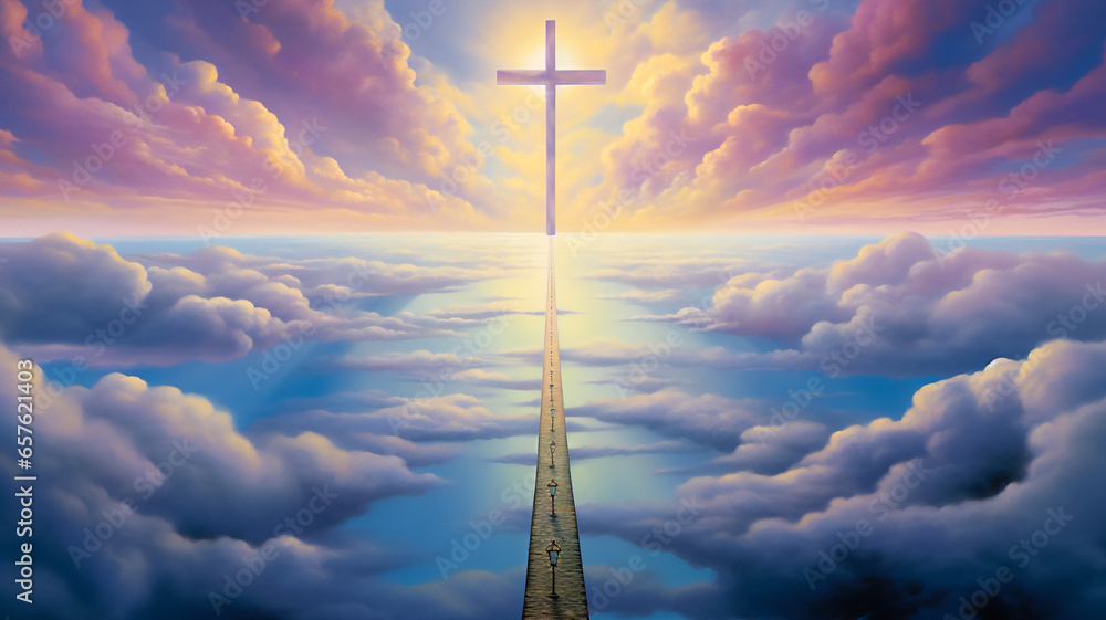 The road to the Kingdom of Heaven which leads to salvation and paradise ...