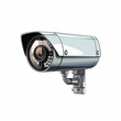 Modern CCTV camera illustration of web camera vector icon for web design