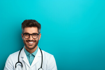 Wall Mural - Portrait of a doctor smiling at the camera