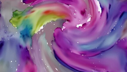 Wall Mural - Abstract colorful holographic animation. Multicolor liquid gradient background. Beautiful gradient texture, Moving abstract multicolored background