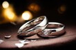 modern and glamourous silver ring jewel with shiny diamond generative ai