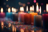 decorative glowing candle photography for aromatherapy