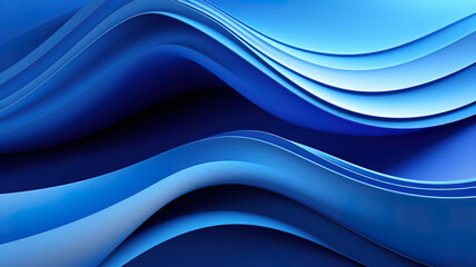 Wall Mural - blue linear pattern abstract geometric background, bright color. generative ai