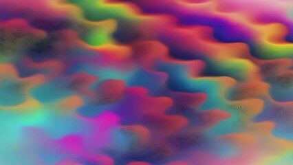 Wall Mural - Abstract colorful holographic animation. Multicolor liquid gradient background. Beautiful gradient texture, Moving abstract multicolored background