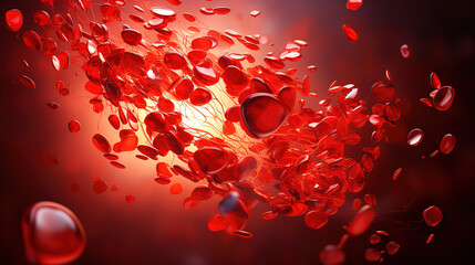 Wall Mural - World Blood Cancer Day, Bright color. Generative Ai