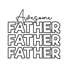 Wall Mural - Awesome Father, Father Svg, 