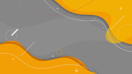 Wall Mural - abstract minimal dynamic wave background, overlap shape decoration