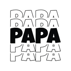 Wall Mural - Papa, Papa Svg, 