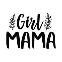 Wall Mural - Girl Mama, Mama Svg, 