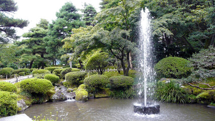 Sticker - Kenrokuen Gardens, Kanazawa, Ishikawa, Honshu Island, Japan