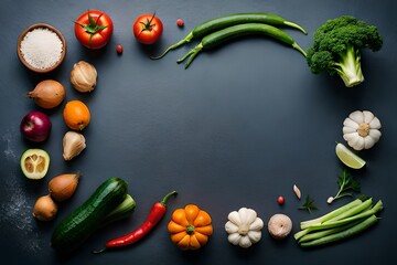  vegetables on a white background