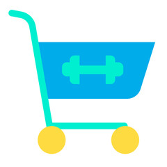 Poster - Flat Medicine Cart icon