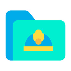 Wall Mural - Flat Folder icon