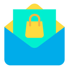 Poster - Flat Package Box Mail icon