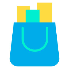 Sticker - Flat Shopping Bag icon