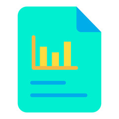 Sticker - Flat Analytics report icon