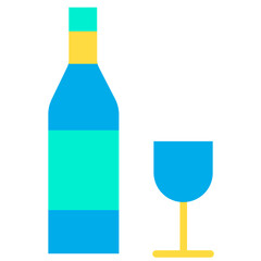 Poster - Flat Wine icon