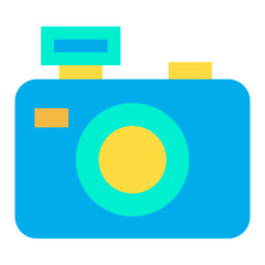 Wall Mural - Flat Valentine Camera icon