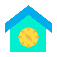 Poster - Flat Home Compass icon