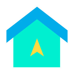 Poster - Flat Home Navigation icon