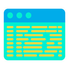 Flat Coding Web icon