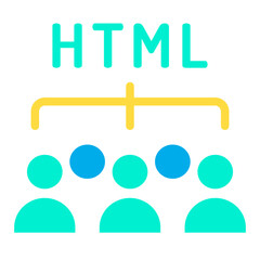 Flat Developers Team icon