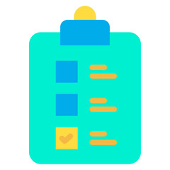 Sticker - Flat Checklist icon