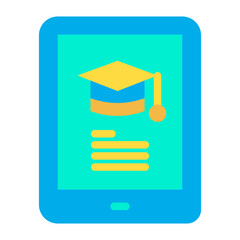 Poster - Flat Tablet Education icon