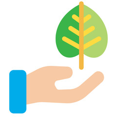 Sticker - Flat Protect nature icon