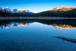 Forgetmenot Pond in Kananaskis, Alberta at sunrise