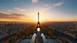 view of the eiffel tower Ai.