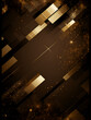 Abstract chocolate brown wallpaper background with golden line elements