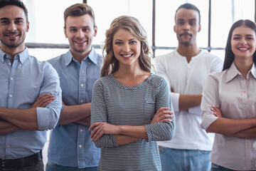 Canvas Print - Successful business team