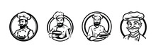 Restaurants Chef Logo And Icon Design