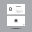 2023 trendy business for all categories people, specieally for businessman in minimal style vector illustration 100% editable business card template